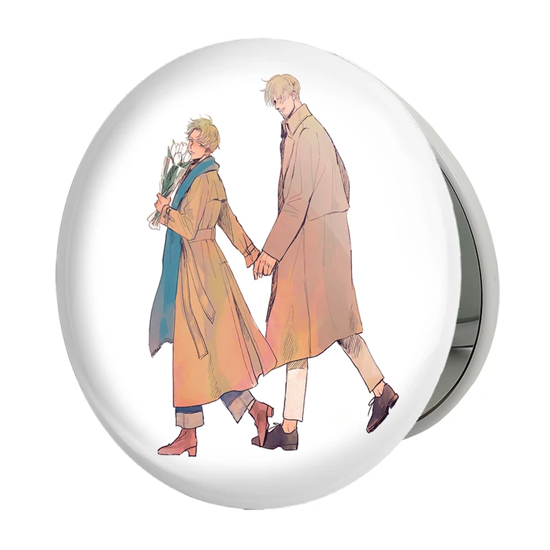 آینه جیبی خندالو طرح اروین و لیوای انیمه اتک آن تایتان Attack on Titan مدل تاشو کد 18620 