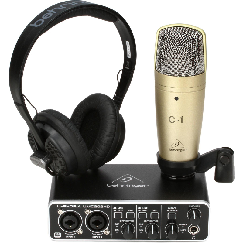 پکیج کامل ضبط استودیو بهرینگر مدل U-PHORIA STUDIO