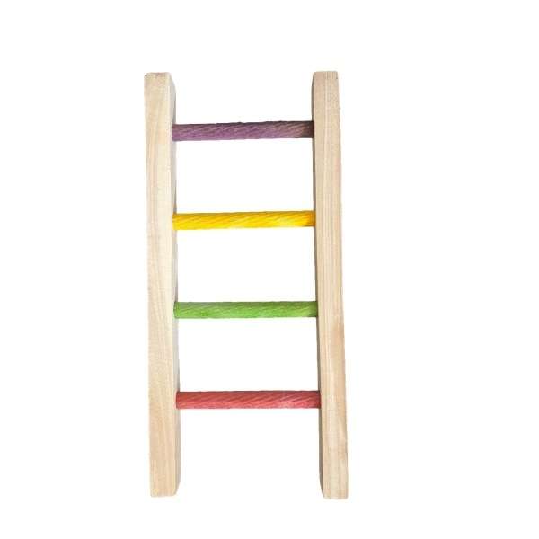 نردبان اسباب بازی پرندگان مدل 4 پله رنگی