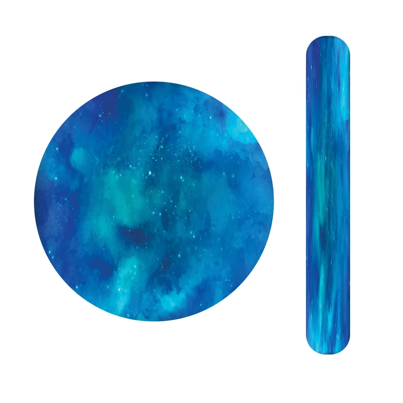 آینه آرایشی جیبی مدل کهکشانی کد 559  به همراه سوهان ناخن