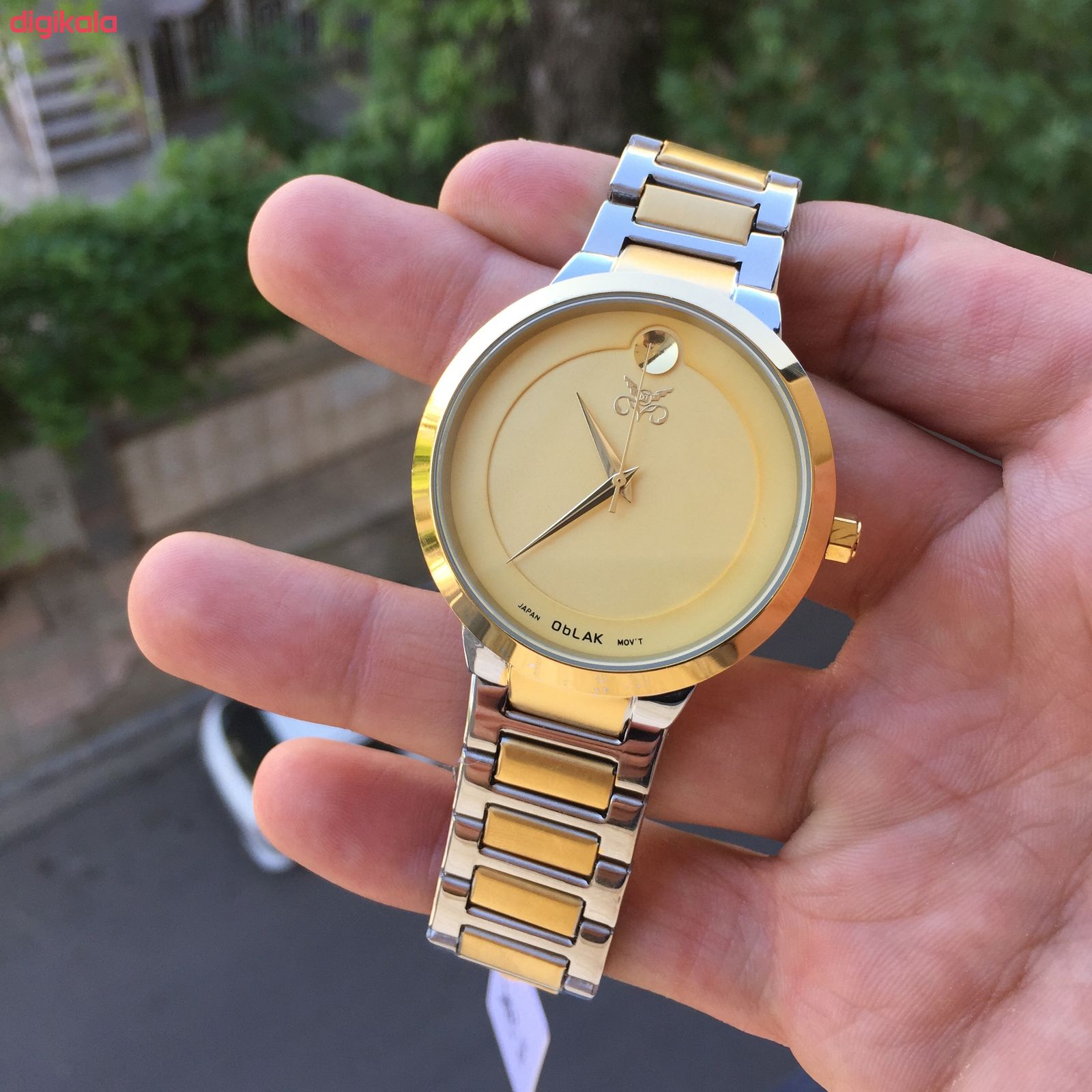 ست ساعت مچی عقربه ای زنانه و مردانه اوبلاک مدل 72694