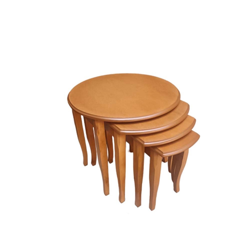 میز عسلی مدل TM180 بدون کشو مجموعه 4 عددی