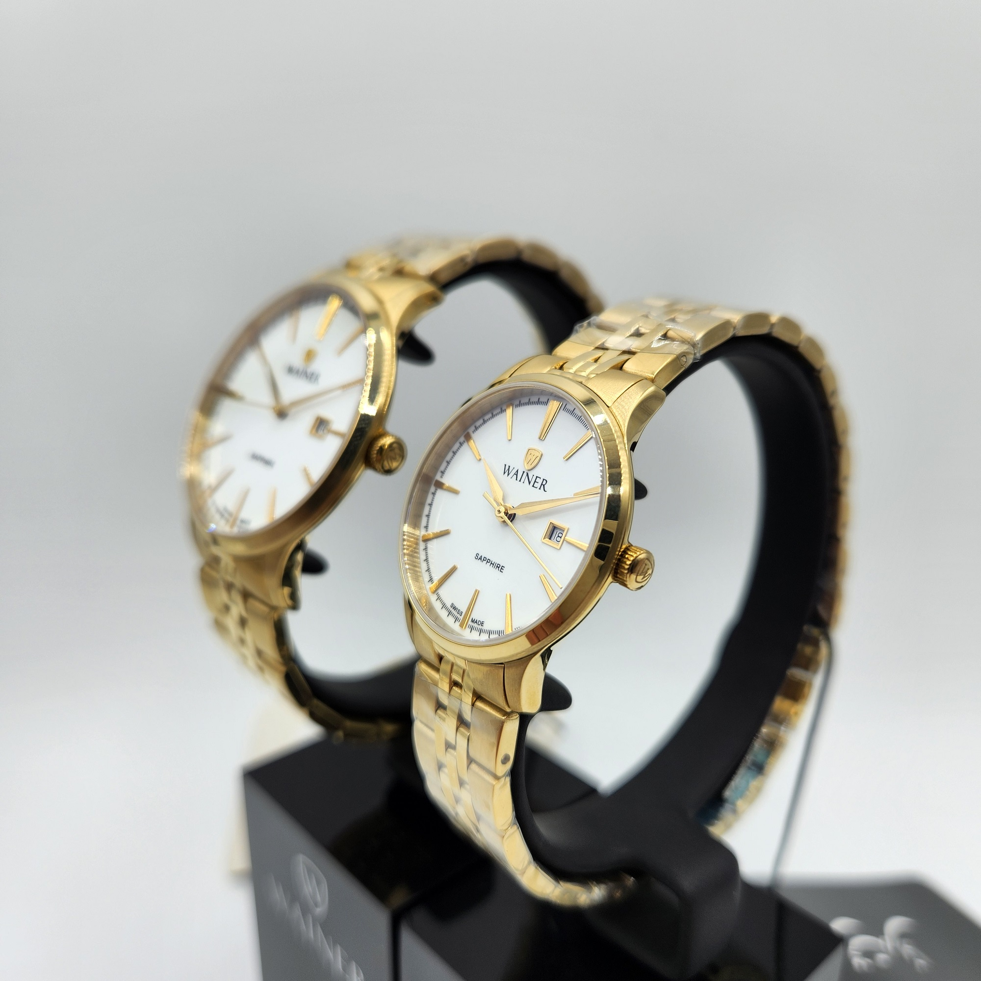 ست ساعت مچی عقربه ای زنانه و مردانه واینر مدل WA.11033-A .WA11044-A