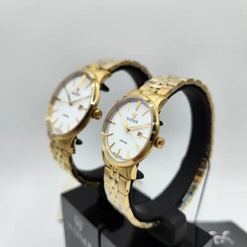 ست ساعت مچی عقربه ای زنانه و مردانه واینر مدل WA.11033-A .WA11044-A