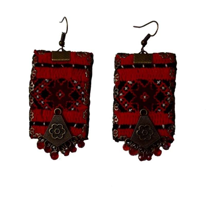 گوشواره سوزن دوزی کد B68