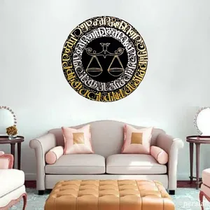 تابلو نقاشی خط طرح ماه مهر