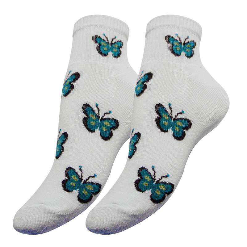 جوراب دخترانه تاهنگان مدل پروانه کد 015