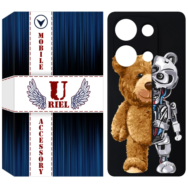 کاور یوریل مدل KSH کد 40 طرح خرس مناسب برای گوشی موبایل شیائومی Redmi Note 14S