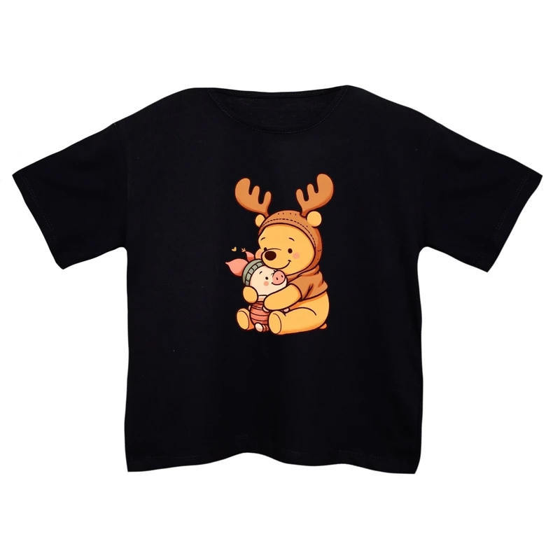 کراپ‌تی شرت آستین کوتاه زنانه مدل پو کد 18