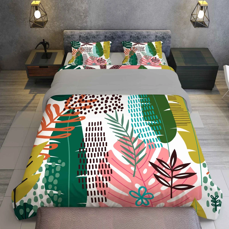 سرویس روتختی مدل برگی TXY82 تک نفره 5 تکه