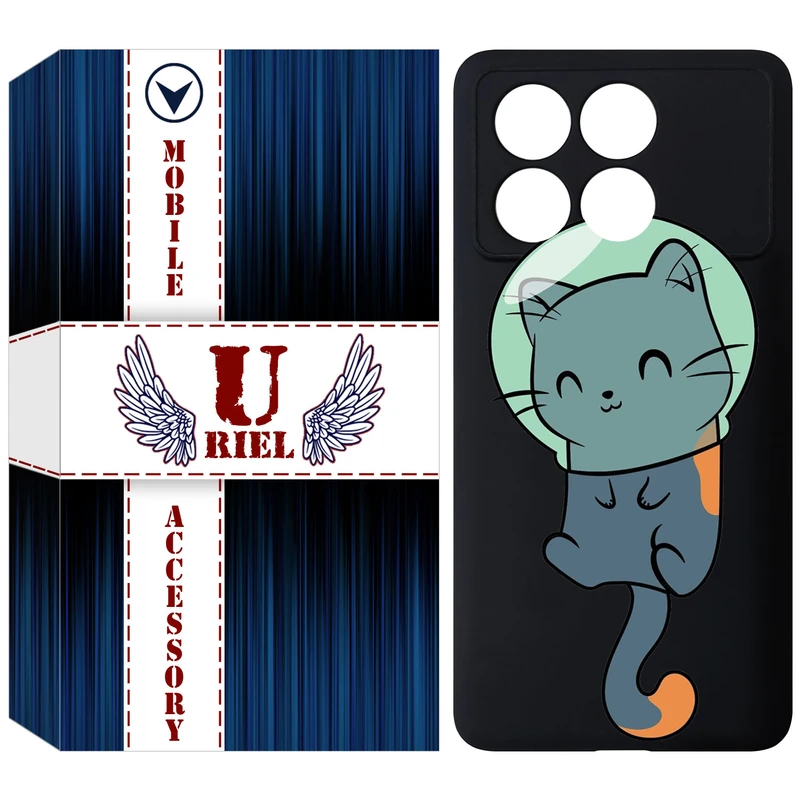 کاور یوریل مدل KSH کد 61 طرح گربه مناسب برای گوشی موبایل شیائومی Poco X6 Pro