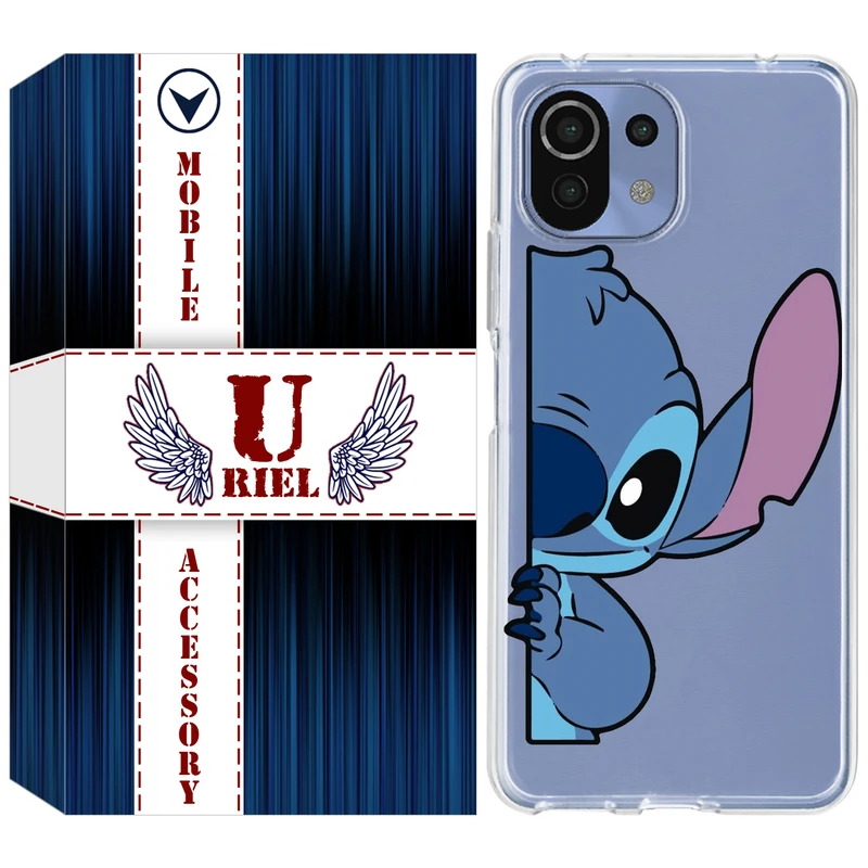 کاور یوریل مدل Clear کد 74 طرح استیچ مناسب برای گوشی موبایل شیائومی Mi 11 Lite / 11 Lite 5G NE