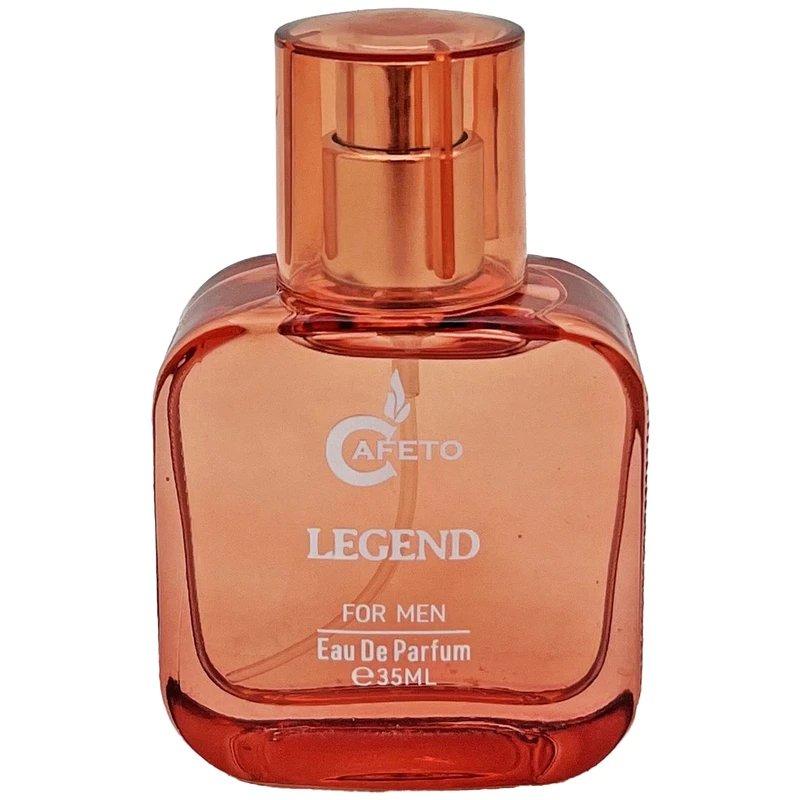 عطر جیبی مردانه کافه تو مدل لجند با رایحه خنک و شیرین حجم 35 میلی‌لیتر