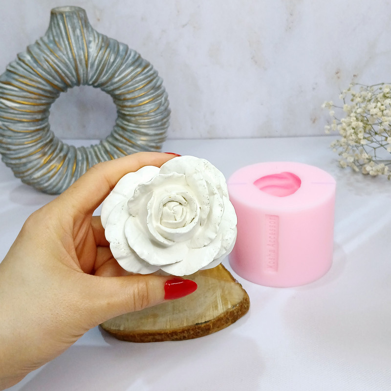 قالب شمع کوشا اکسسوری مدل گل رز شکفته