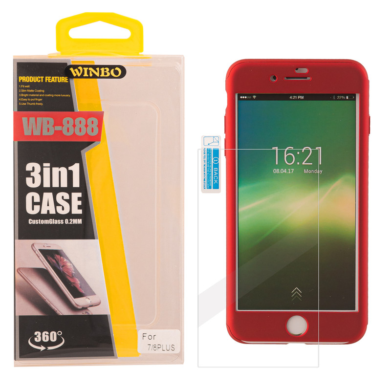 کاور 360 درجه وینبو مدل WB-888 مناسب برای گوشی موبایل اپل Iphone 7 PLUS / 8 PLUS به همراه محافظ صفحه نمایش
