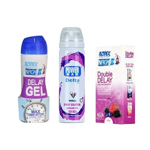 پک محصولات جنسی تاخیری کاندوم و ژل تاخیری ناچ کدکس و اسپری دلتا مدل وانیلی