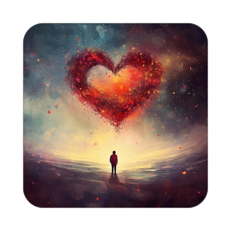 زیر لیوانی کاکتی مدل عاشقانه کد mp10677