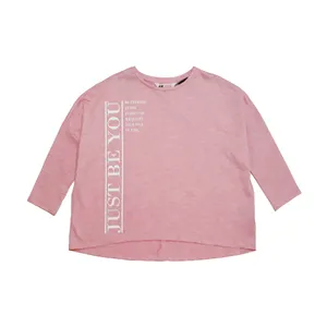 تی شرت آستین بلند دخترانه اچ اند ام کد 2531