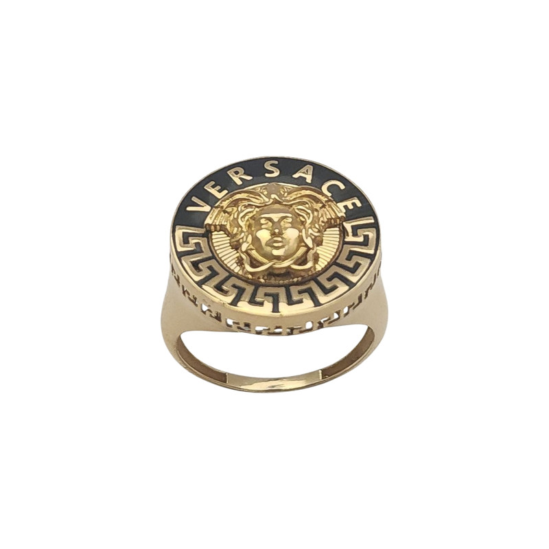 انگشتر طلا 18 عیار زنانه با طرح ورساچه گنجینه هنر خوش نشین کد A1009 سایز 56