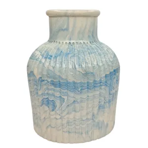 گلدان بتنی مدل مراکشی طرح رگه دار کد 04