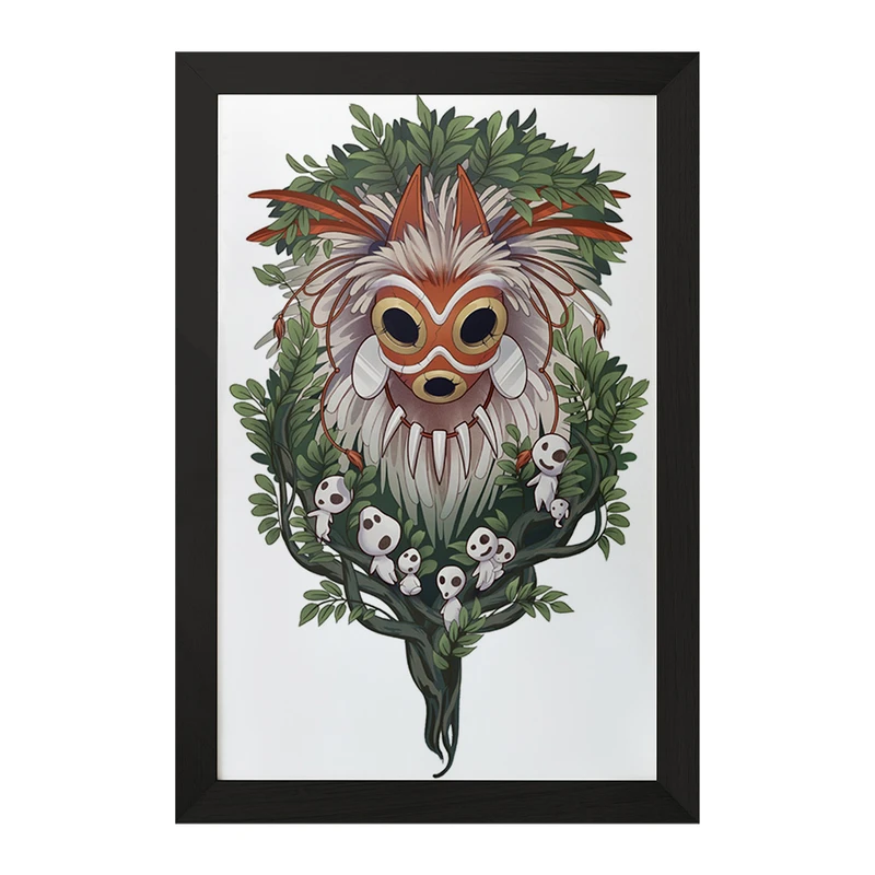 تابلو خندالو مدل سان و کوداما انیمه پرنسس مونونوکه کد 34080