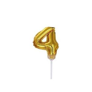 بادکنک فویلی مدل عدد روی کیک شماره 4 کد NH-1