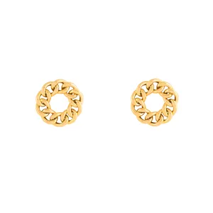 گوشواره طلا 18 عیار زنانه مدل حلقه ای