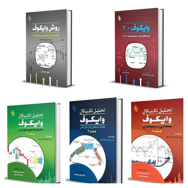 کتاب دوره تحلیل تکنیکال وایکوف اثر جمعی از نویسندگان ترجمه دکتر علی محمدی و سلیمه صدیقی انتشارات باوین 5 جلدی
