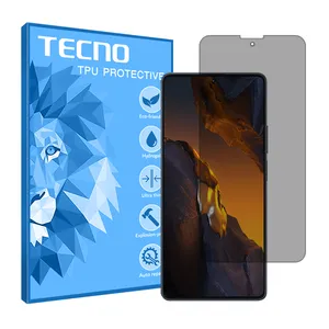 Tecno brand shockproof Privacy screen protector glass for Xiaomi Poco F5