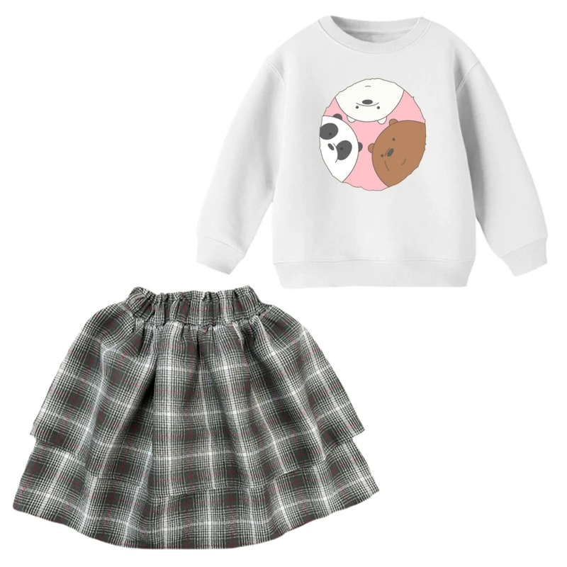 ست بلوز و دامن دخترانه مدل خرس های کله فندقی کد 1