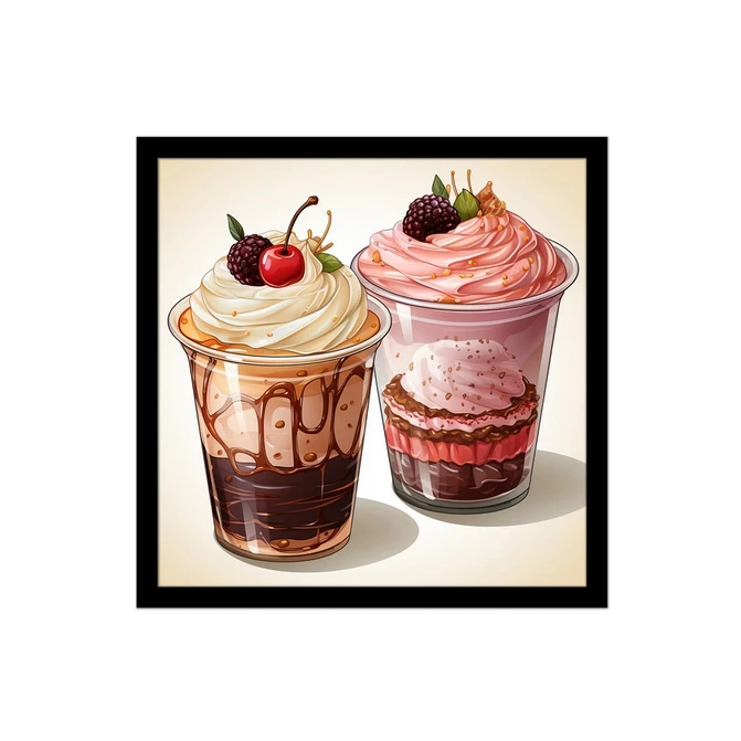 تابلو نوری بکلیت طرح کافی شاپ شیک شکلات مدل B-MID-18706