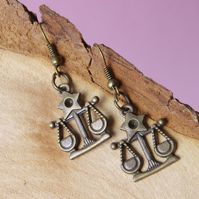 گوشواره دخترانه مدل فلزی فانتزی کد GZN_041