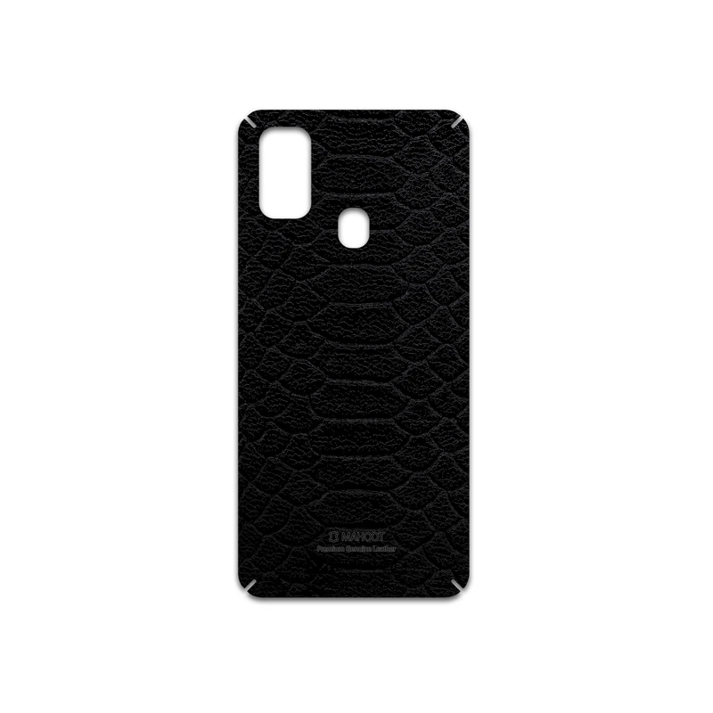برچسب پوششی ماهوت مدل Black-Snake-Leather مناسب برای گوشی موبایل سامسونگ Galaxy M21