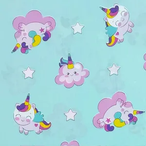 پارچه ملحفه مدل عروسکی یونیکورن کد 145