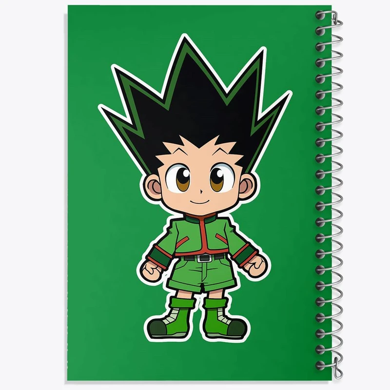 دفتر شطرنجی 50 برگ خندالو طرح گون انیمه هانتر ایکس هانتر Hunter × Hunter کد 10744