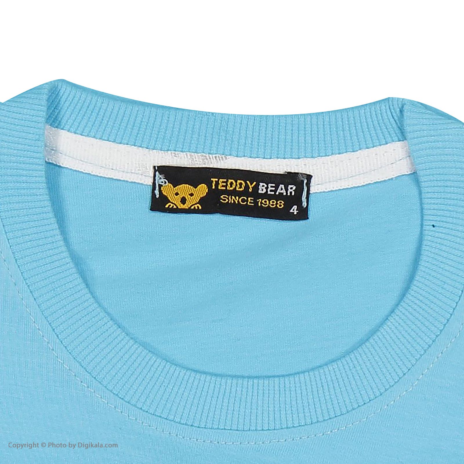 ست تی شرت آستین کوتاه و شلوارک پسرانه خرس کوچولو مدل 2011309-58 -  - 7