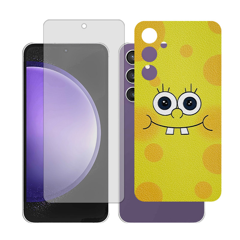 محافظ صفحه نمایش مات گلس مدل Together مناسب برای گوشی موبایل سامسونگ Galaxy S23 FE به همراه برچسب پوششی پشت گوشی  