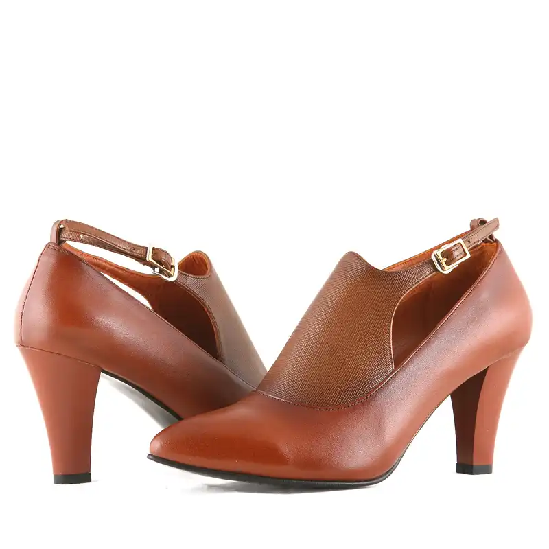 کفش زنانه چرم یلسان مدل ریما کد HRM-620-asl