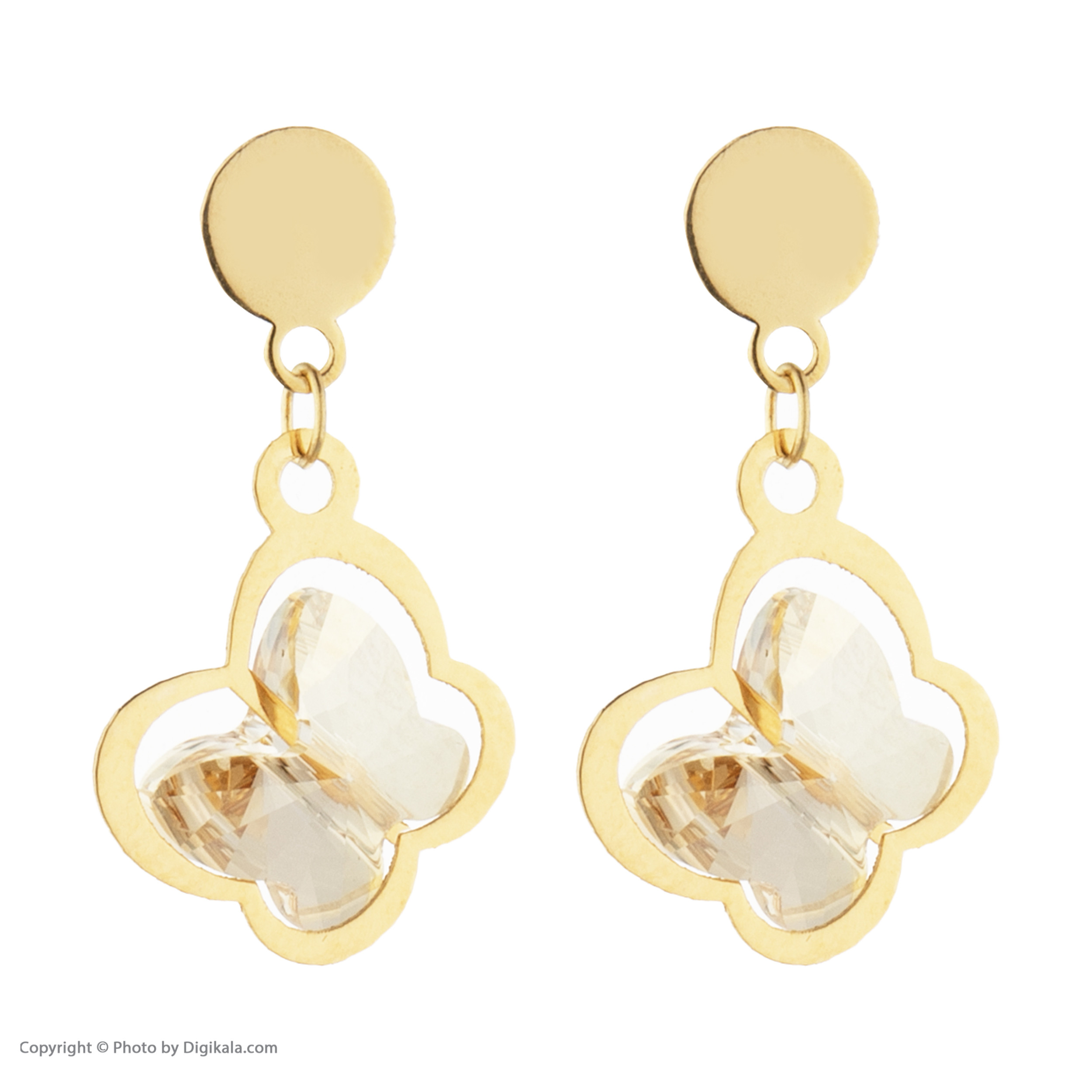 گوشواره طلا 18 عیار زنانه مایا ماهک مدل ME0884