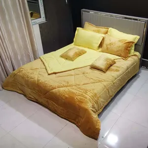 سرویس خواب مدل مخمل ترک تدی کد 7028 دو نفره 8 تکه