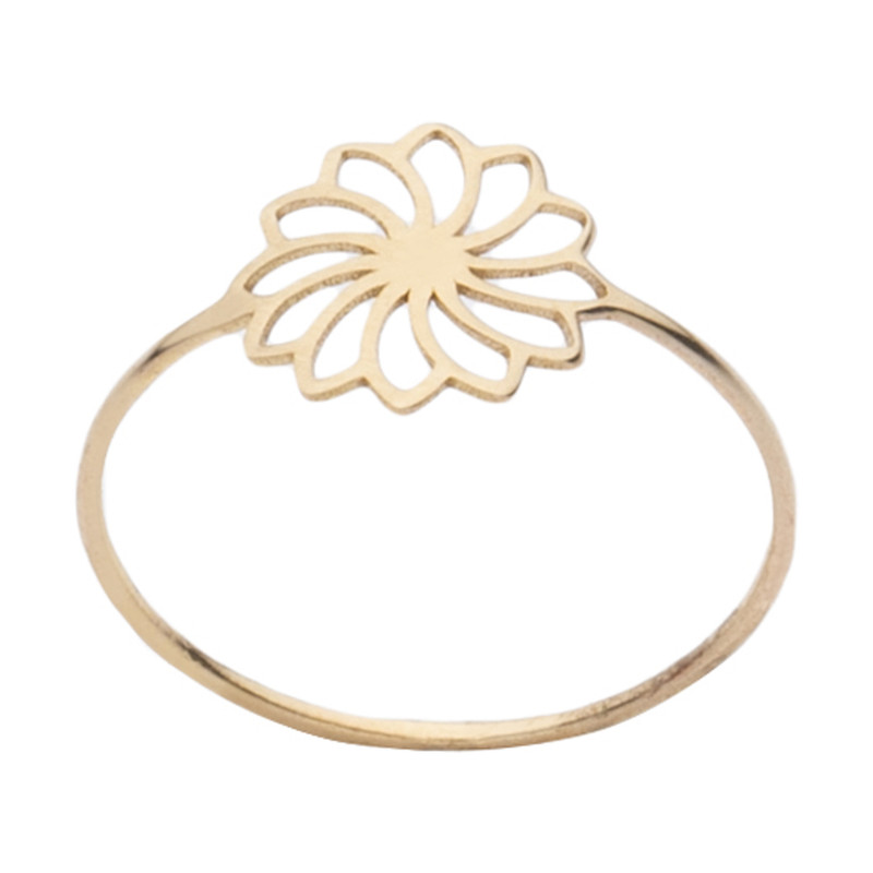 انگشتر طلا 18 عیار زنانه نیکان گلد مدل LP 89 سایز 56