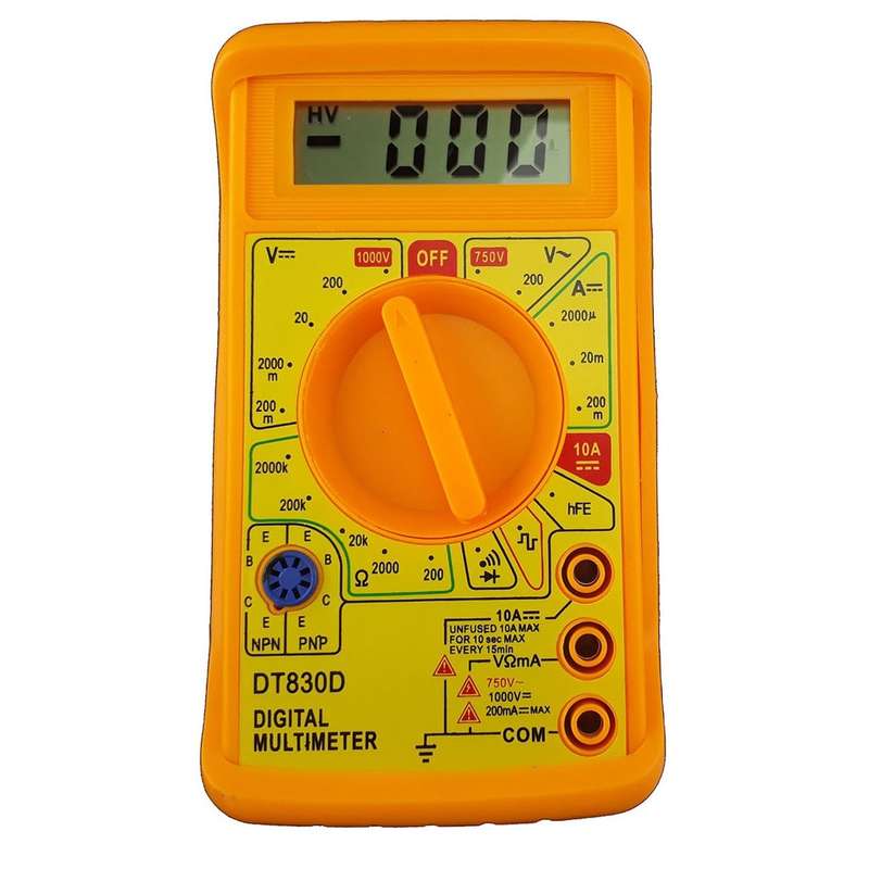 مولتی متر دیجیتال مدل DT830D مولتی متر دیجیتال مدل DT830D