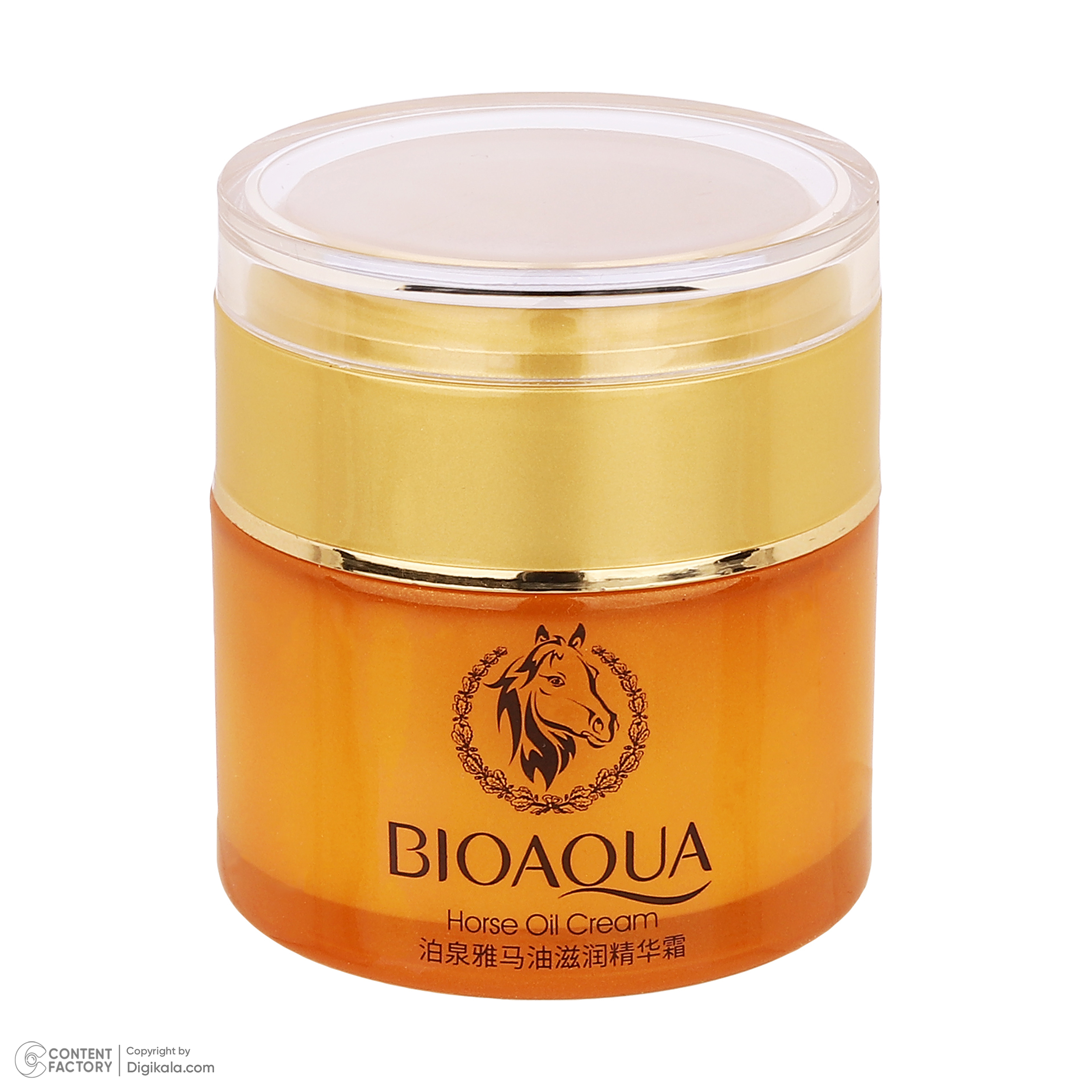 کرم مرطوب کننده صورت بی آکوا مدل Horse Oil مناسب برای انواع پوست وزن 50 گرم