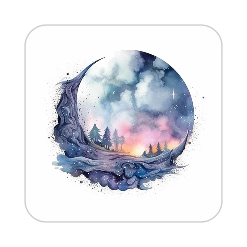 زیر لیوانی کاکتی طرح ماه و ستاره مدل mp53358