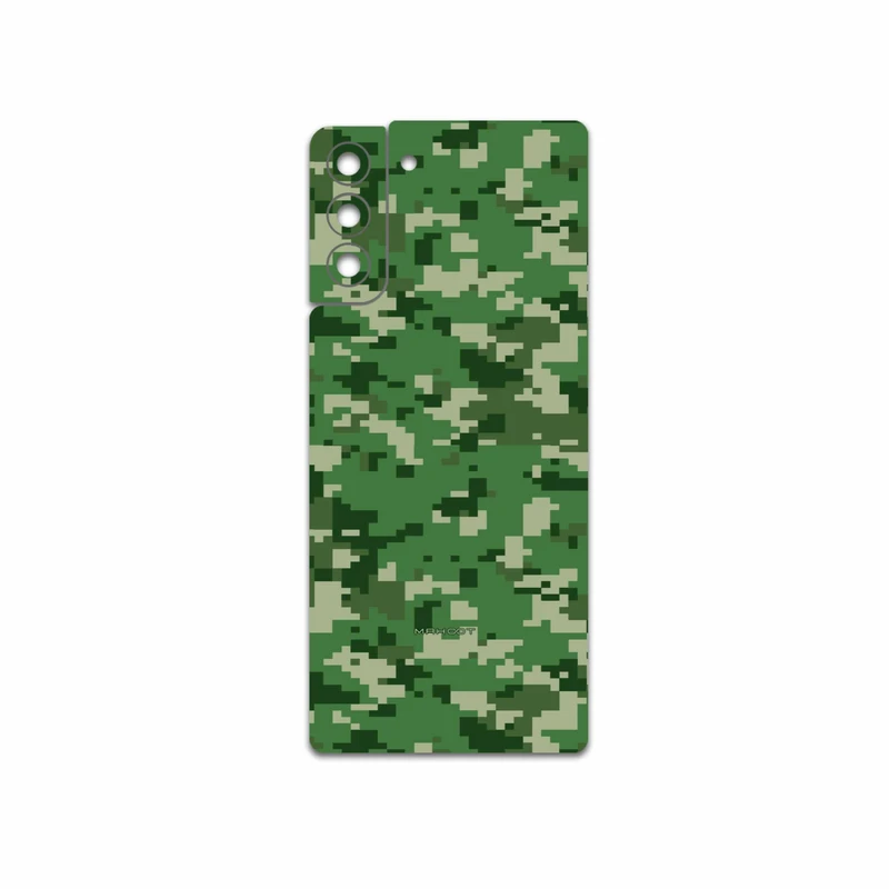 برچسب پوششی ماهوت مدل Army-Green-Pixel مناسب برای گوشی موبایل سامسونگ Galaxy S21 Plus 5G
