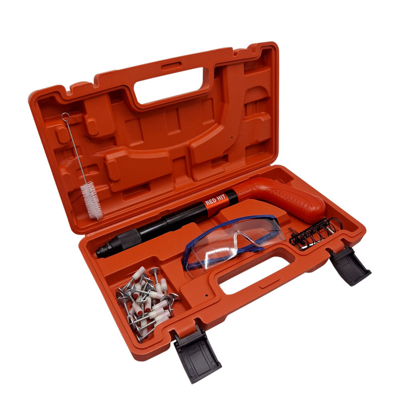 میخ کوب رد هیت مدل MK0010 سایز 20- 50 میلی متر به همراه 20 عدد میخ چاشنی مجموعه 29 عددی میخ کوب رد هیت مدل MK0010 سایز 20- 50 میلی متر به همراه 20 عدد میخ چاشنی مجموعه 29 عددی