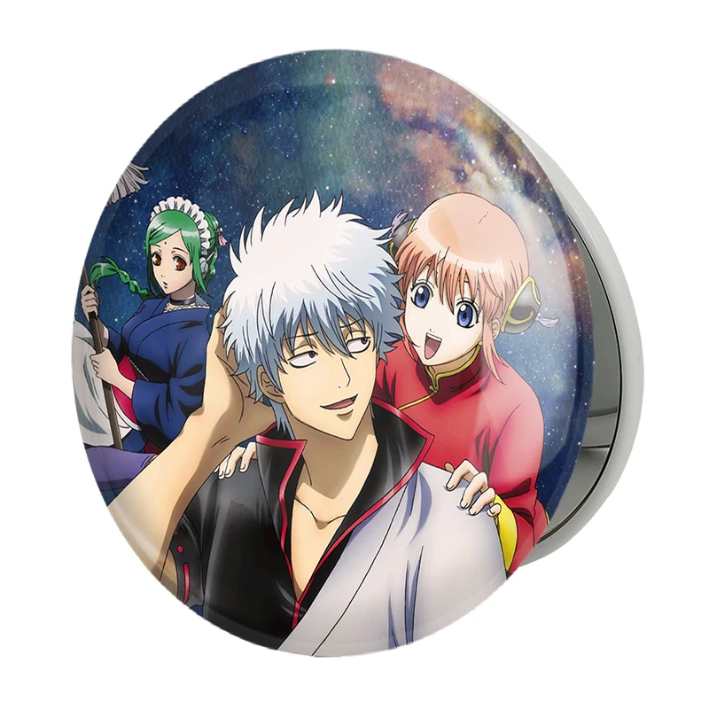 آینه جیبی خندالو طرح کاگویا و گینتوکی انیمه گینتاما مدل تاشو کد 12943 