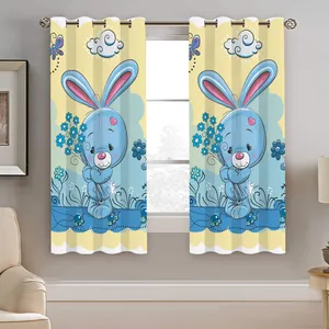 پرده نیروانا طرح خرگوش کودک مدل هازان کد 8223 سایز 140×200 سانتی متر