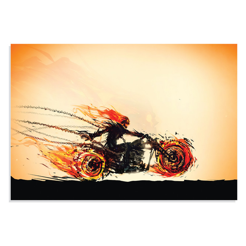 پوستر طرح روح سوار Ghost Rider مدل NV0972