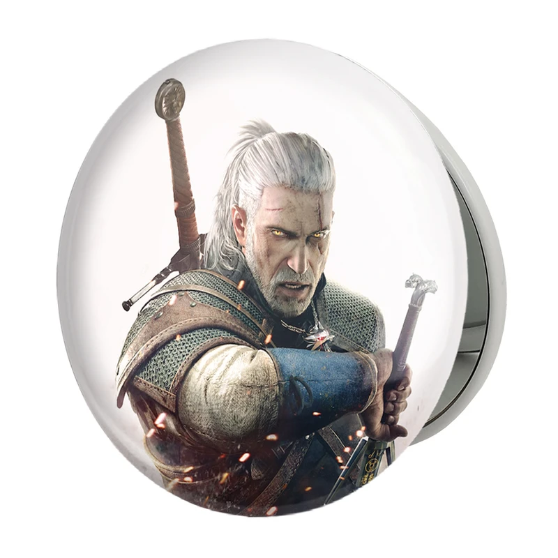 آینه جیبی خندالو طرح گاور رسمی بازی ویچر مدل تاشو کد 30932